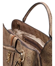 GUESS YVONNE LOGO Geantă de m&acirc;nă, cu curea de umăr LOGO LAPTE - Genți femei - 5