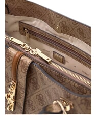 GUESS YVONNE LOGO Geantă de m&acirc;nă, cu curea de umăr LOGO LAPTE - Genți femei - 6