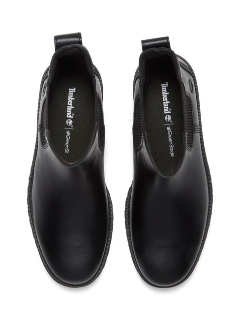 BRITTON DRIVE Ghete joase din piele negru plin de cereale - Pantofi femei