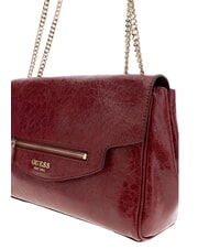 GUESS ANTONIA Geantă de umăr, m&acirc;ner dublu RED - Genți femei - 4