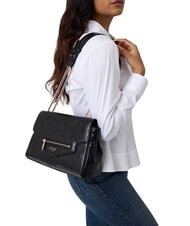 GUESS ANTONIA Geantă de umăr, m&acirc;ner dublu BLACK - Genți femei - 2