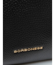 BORBONESE TRUNK BAGS Geantă de m&acirc;nă cu curea de umăr negru / natural op - Genți femei - 4