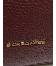 BORBONESE TRUNK BAGS Geantă de m&acirc;nă cu curea de umăr merlot/natural op - Genți femei - 4