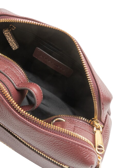TRUNK BAGS Geantă de m&acirc;nă cu curea de umăr merlot/natural op - Genți femei