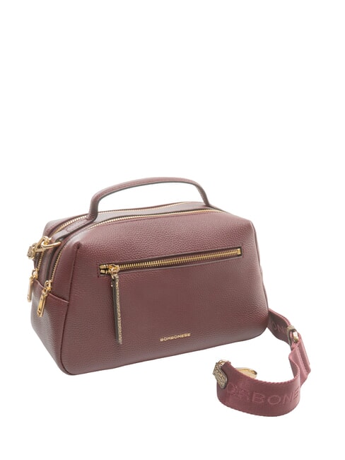 TRUNK BAGS Geantă de m&acirc;nă cu curea de umăr merlot/natural op - Genți femei