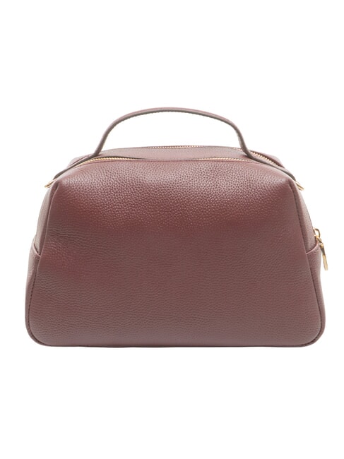 TRUNK BAGS Geantă de m&acirc;nă cu curea de umăr merlot/natural op - Genți femei