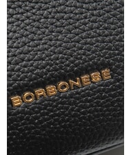 BORBONESE TRUNK BAGS Geantă de m&acirc;nă cu curea de umăr negru / natural op - Genți femei - 4