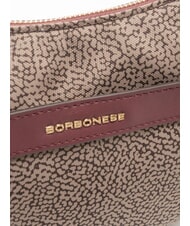 BORBONESE LUNA DOWNTOWN Geantă de umăr mini Merlot natural - Genți femei - 3