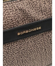 BORBONESE LUNA DOWNTOWN Geantă de umăr mini natural op / negru - Genți femei - 3