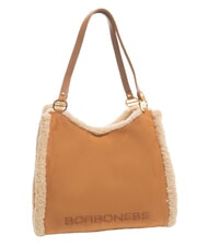 BORBONESE SUEDE LOGO Geantă de cumpărături de umăr Piele - Genți femei - 2