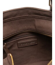 BORBONESE SUEDE LOGO Geantă de cumpărături cap &icirc;ntunecat - Genți femei - 5
