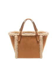 BORBONESE SUEDE LOGO Geantă de m&acirc;nă cu curea de umăr Piele - Genți femei - 2