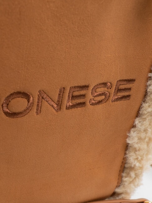 SUEDE LOGO Geantă de m&acirc;nă cu curea de umăr Piele - Genți femei