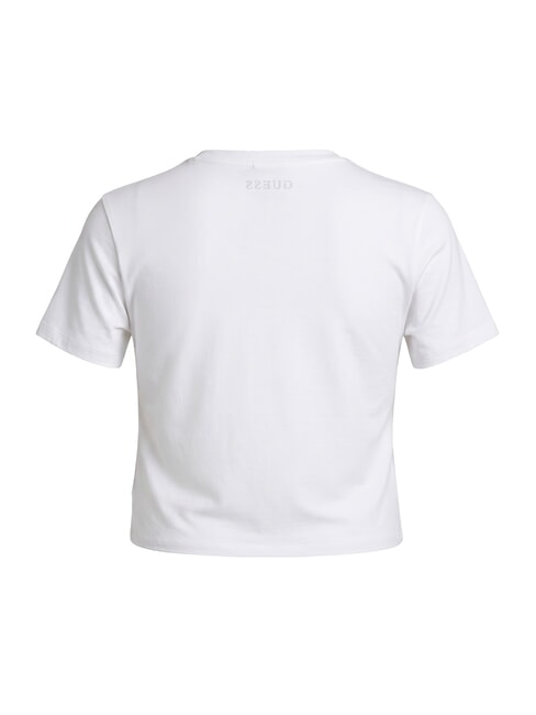KIDS Tricou cu m&acirc;necă scurtă alb purpuriu - Tricou copil