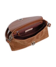 COCCINELLE NIKLA SUEDE BIMATERIAL Geantă de umăr coniac - Genți femei - 4