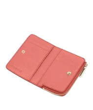 COCCINELLE METALLIC SOFT Suport card din piele argilă roz - Portofele femei - 2