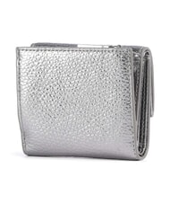 COCCINELLE METALLIC SOFT Portofel din piele pietrișată oţel - Portofele femei - 4