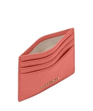 COCCINELLE METALLIC SOFT  Suport plat pentru card din piele argilă roz - Portofele femei - 2