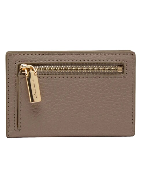 METALLIC SOFT Portofel din piele taupe cald - Portofele femei