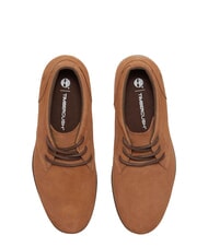 TIMBERLAND BRITTON SQUARE Ghete joase cu șireturi din piele piele &icirc;ntoarsă ruginie - Pantofi bărbați - 3
