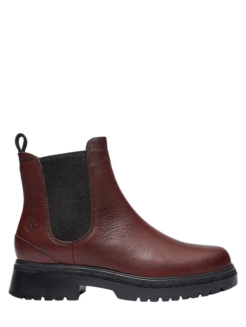 CAMBRIA VALLEY Ghete din piele pentru gleznă burgundy fullgrain - Pantofi femei