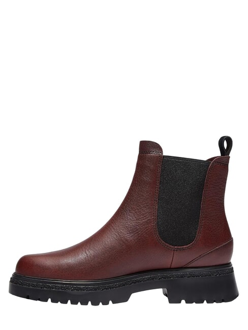 CAMBRIA VALLEY Ghete din piele pentru gleznă burgundy fullgrain - Pantofi femei