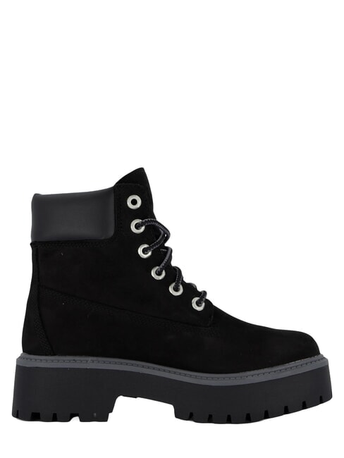 STONE STREET PLATFORM WP Botine din piele impermeabila Jetblack - Pantofi femei