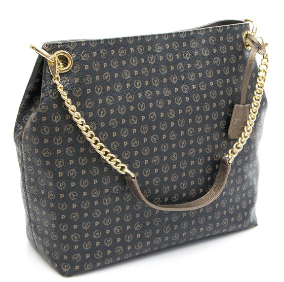 Heritage Bronze Geantă pentru umăr negru de bronz - Genți femei