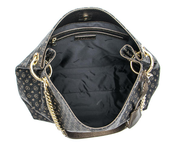 Heritage Bronze Geantă pentru umăr negru de bronz - Genți femei