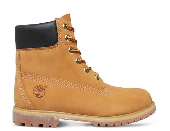 Ghete de gleznă 6 INCH PREMIUM, &icirc;n nubuc galben - Pantofi femei